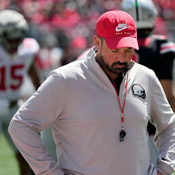 Ohio State Buckeye head coach Ryan Day