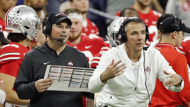 Urban Meyer with Ryan Day at Ohio State