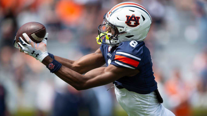 Auburn Tigers wide receiver Cam Coleman had a 44-yard touchdown reception in the first quarter of his first game.