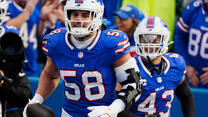 Bills LB Matt Milano (58) and his defensive teammates have a plus home matchup against the Saints in Week 4. Bills LB Matt Milano (58) and his defensive teammates have a plus home matchup against the Saints in Week 4.