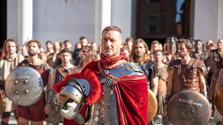 Francesco Totti per il lancio de Il Gladiatore II