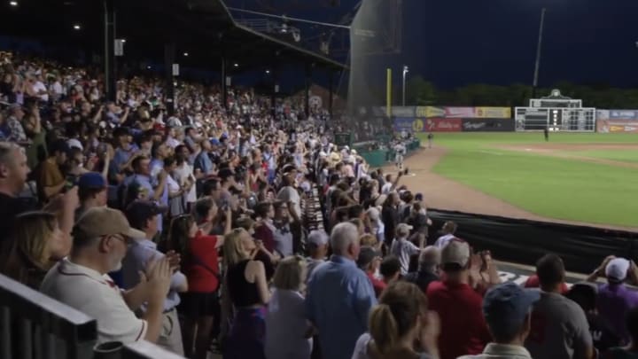 Rickwood Field crowd, courtesy of the MLB X account. 
