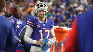 Bills Josh Allen is all smiles as the Bills take a huge lead over Jacksonville