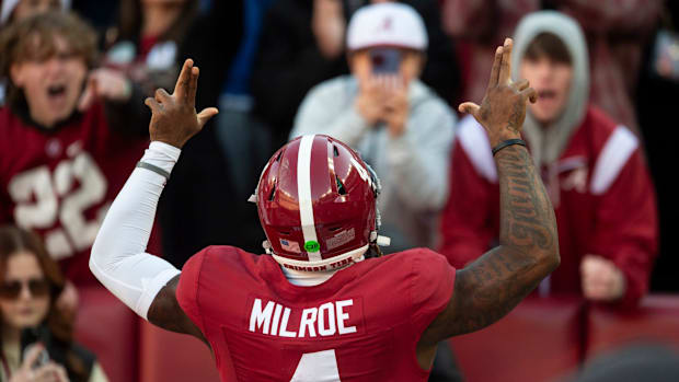 Alabama Crimson Tide quarterback Jalen Milroe 