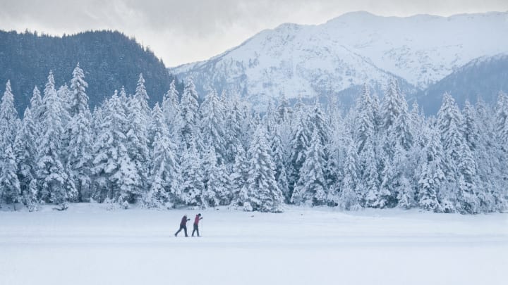 It's not everywhere that you can walk on a lake—but you can in Alaska.