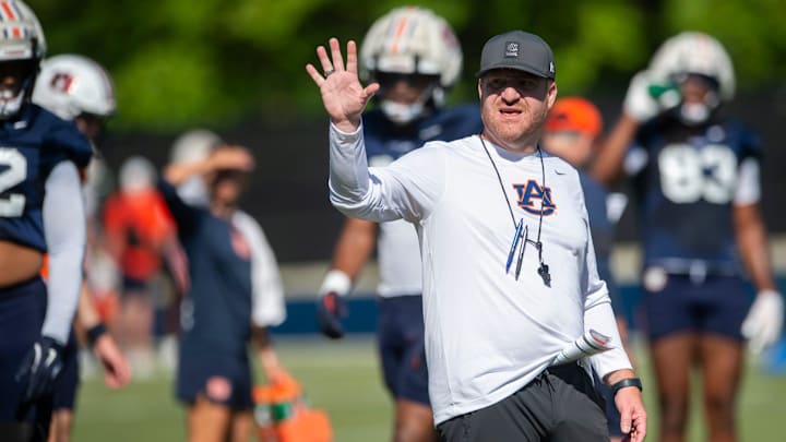 Auburn Tigers head coach Alex Golesh