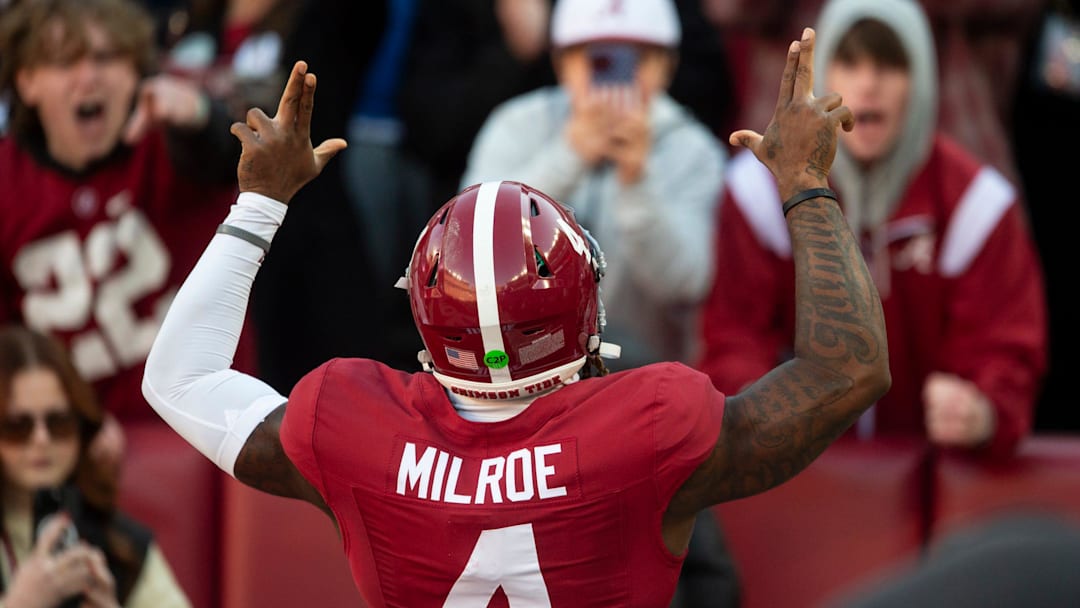 Alabama Crimson Tide quarterback Jalen Milroe.