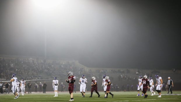 Boerne and Calellen play in a UIL regional final high school football game at Alamo Stadium on Dec. 2, 2022 in San Antonio.