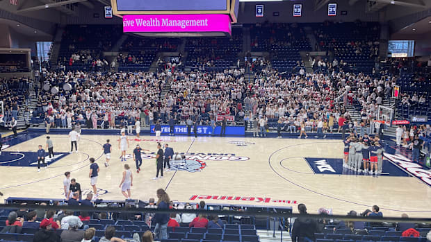 Gonzaga's student section before the Saint Mary's game.