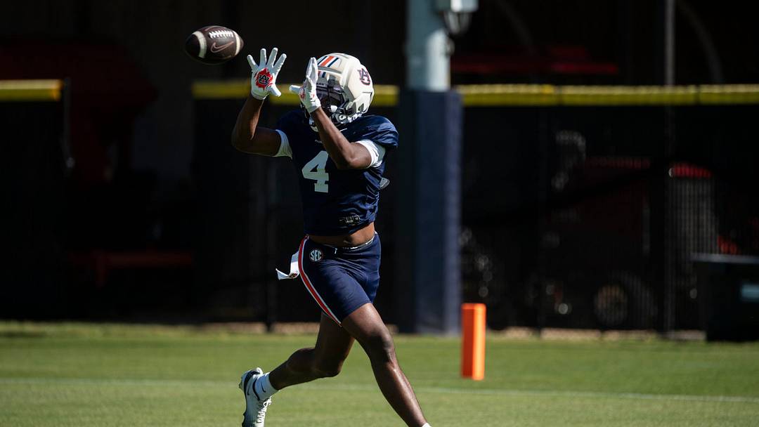 Auburn Tigers wide receiver Jeremiah Koger (4) had a strong freshman season at USF last year.