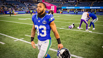 Myles Gaskin made his Seahawks debut on Sunday.