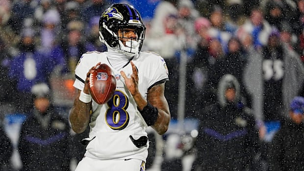 Jackson and the Ravens fell to the Bills 27–25 in their divisional-round matchup. 