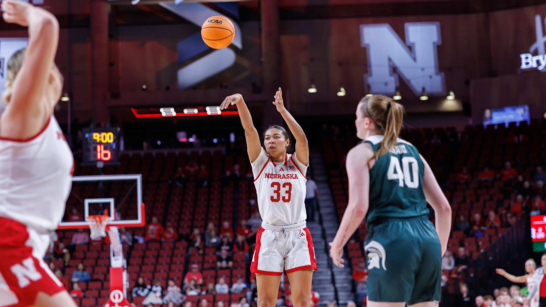 Nebraska forward Amiah Hargrove led the Huskers in their outing against North Dakota State.