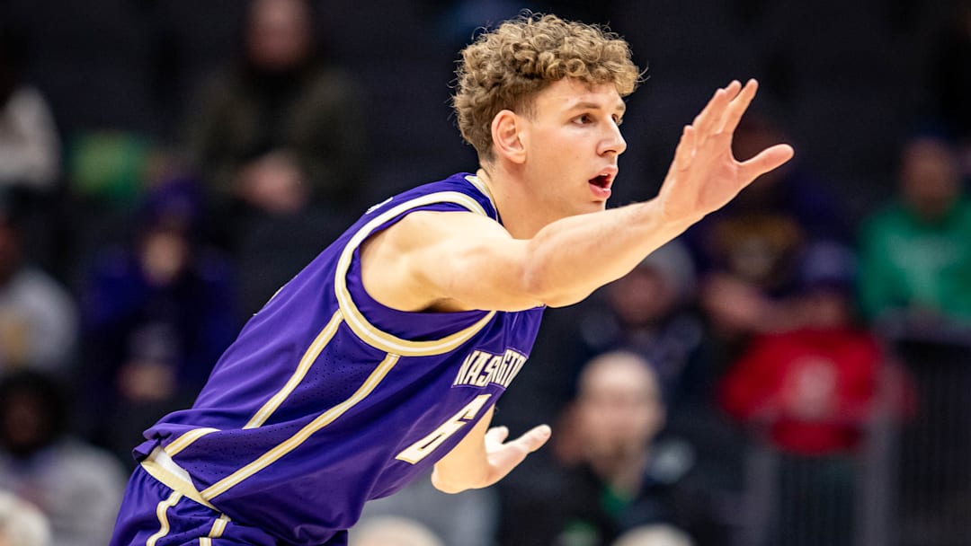 Hannes Steinbach plays defense for the UW. 