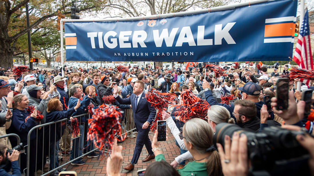Alex Golesh was announced head coach of the Auburn Tigers on Sunday.