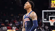 Caleb Love (1) and Arizona will play in Seattle in the first round of the 2025 NCAA Tournament.
