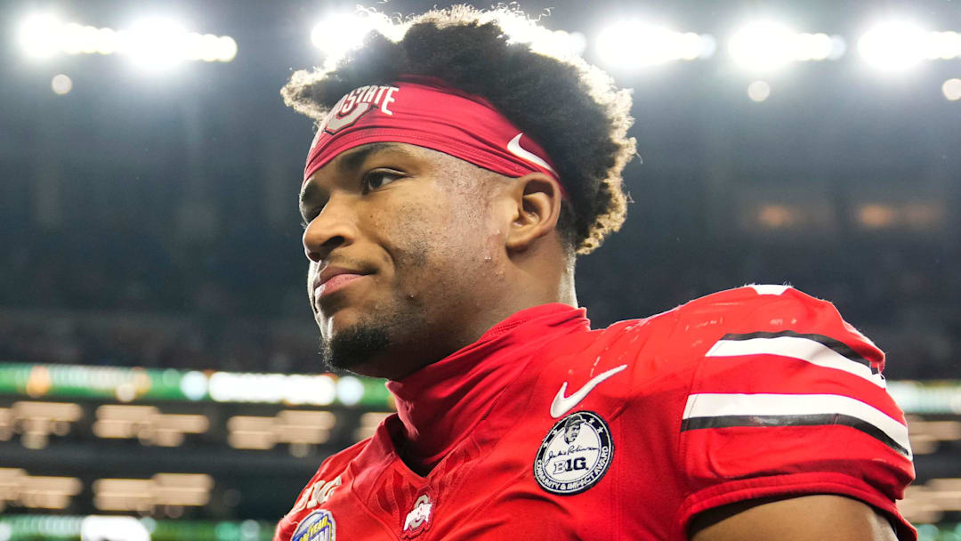 Ohio State Buckeyes defensive back Caleb Downs 