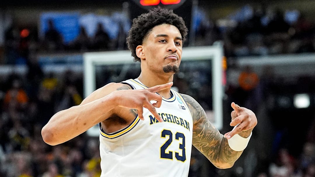 Michigan forward Yaxel Lendeborg Michigan forward Yaxel Lendeborg