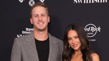 Jared Goff and Christen Harper