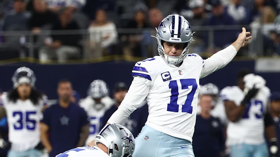 Dallas Cowboys kicker Brandon Aubrey