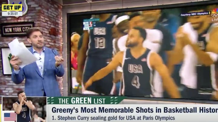 Mike Greenberg on ‘Get Up’ discussing Stephen Curry.