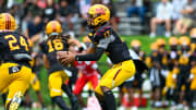 Bishop McNamara quarterback Trysten Johnson (17) passed for more than 180 yards and a pair of touchdowns in a win over Concordia Prep. He is a candidate for Maryland High School Player of the Week. Vote for him or one of our other outstanding nominees.