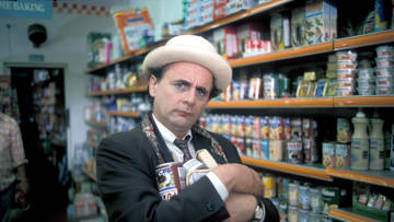Sylvester McCoy as the Seventh Doctor in Survival, Doctor Who. Image Courtesy BBC Studios, BritBox