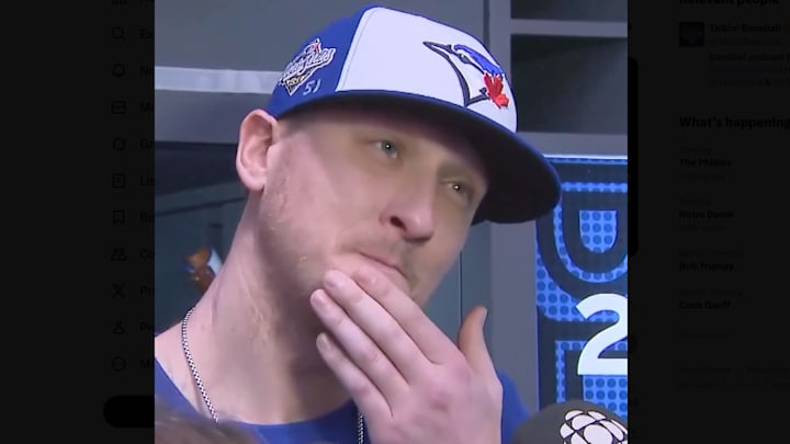 Blue Jays closer Jeff Hoffman feels like he “cost” the team the World Series win after giving up a game-tying home run in the top of the ninth inning. Blue Jays closer Jeff Hoffman feels like he “cost” the team the World Series win after giving up a game-tying home run in the top of the ninth inning.