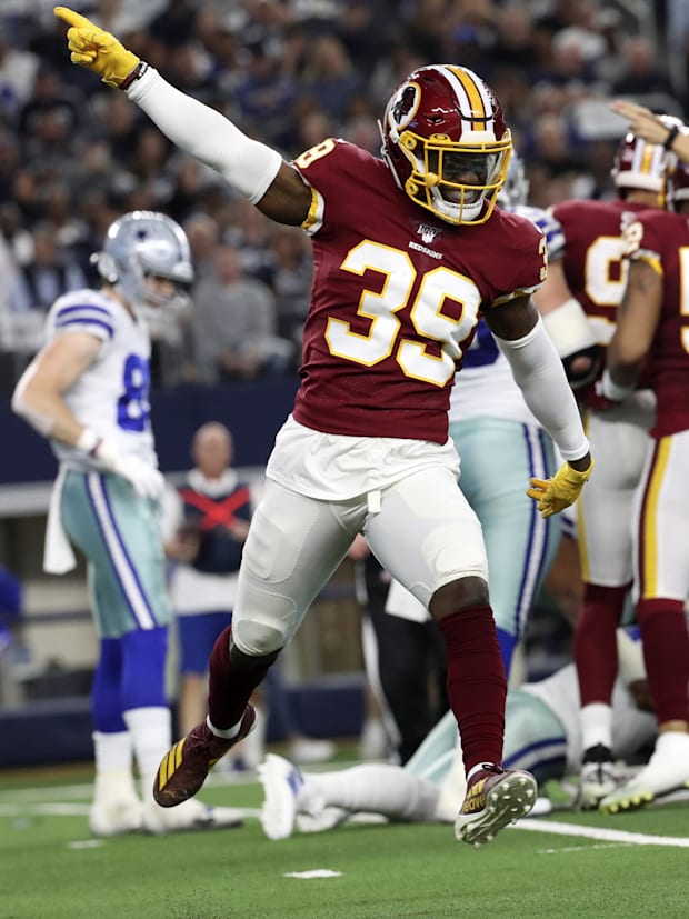 Washington Redskins defensive back Jeremy Reaves (39).
