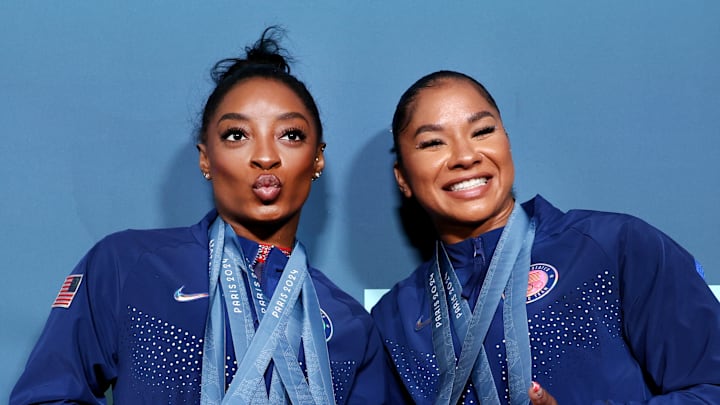 Simone Biles and Jordan Chiles Simone Biles and Jordan Chiles