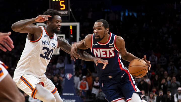 Kevin Durant juega casi 36 minutos por partido con los Nets en 2021 