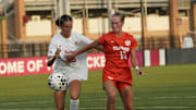 Renee Lyles battles for the ball in Clemson's 1-1 draw with No. 18 Ohio State. Lyles scored Clemson's goal.