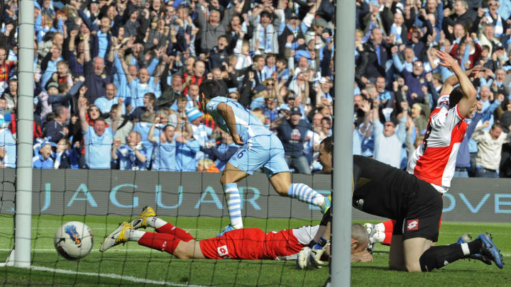 Aguero's goal won Man City the Premier League title