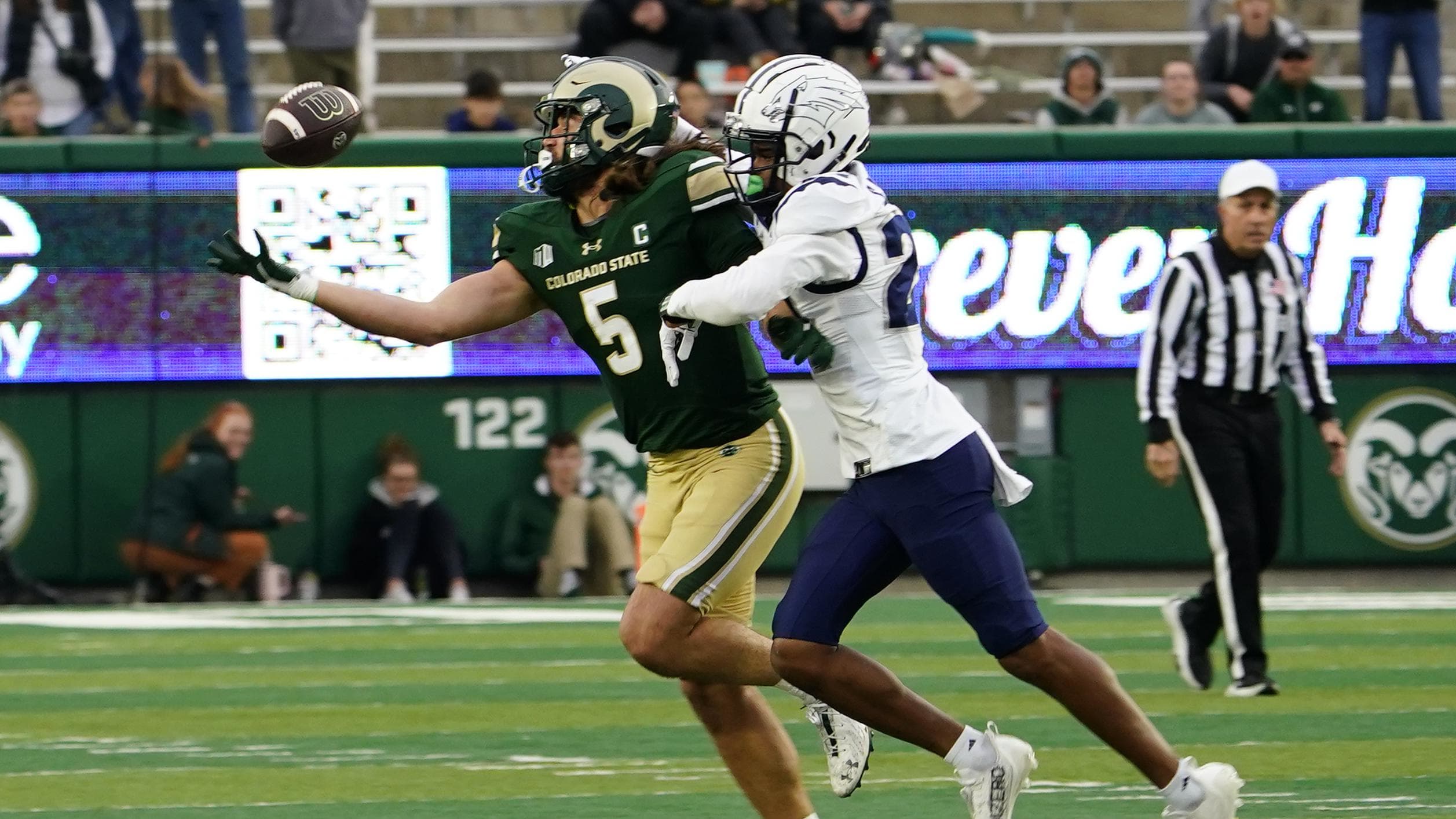 Colorado State Rams tight end Dallin Holker (5).
