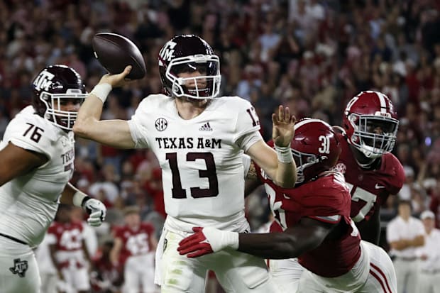 Haynes King with Texas A&M in 2022.