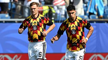 Joshua Kimmich und Aleksandar Pavlović konnten das DFB-Debakel nicht verhindern Joshua Kimmich und Aleksandar Pavlović konnten das DFB-Debakel nicht verhindern