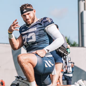 Bobby Salla Jr. on day one of FIU fall camp