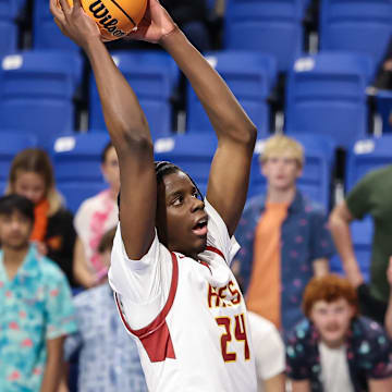 Holy Innocents' Caleb Wilson went way above the rim during the 2024-25 season, leading his team to the Private School State Championship and earning state player of the year honors.