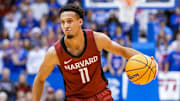 Harvard guard Evan Nelson (11) is transferring to Arizona.