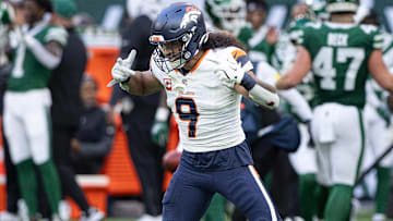 12th October 2025; Tottenham Hotspur Stadium, London, England; NFL, American Football Herren, USA UK Football, Denver Broncos versus New York Jets; Denver Broncos Defensive back Talanoa Hufanga.