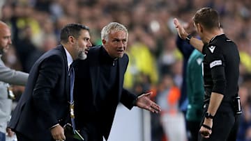 Mourinho was sent to the stands