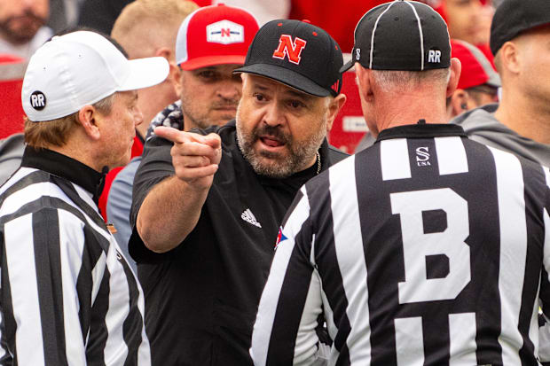 Nebraska head coach Matt Rhule. 