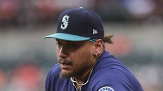 Seattle Mariners first baseman Josh Naylor fields a ground ball during a game against the Baltimore Orioles on Aug. 12 at Camden Yards.