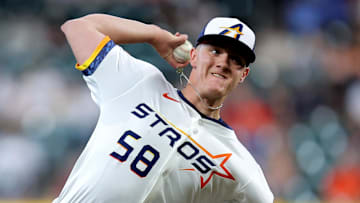 Houston Astros starting pitcher Hunter Brown