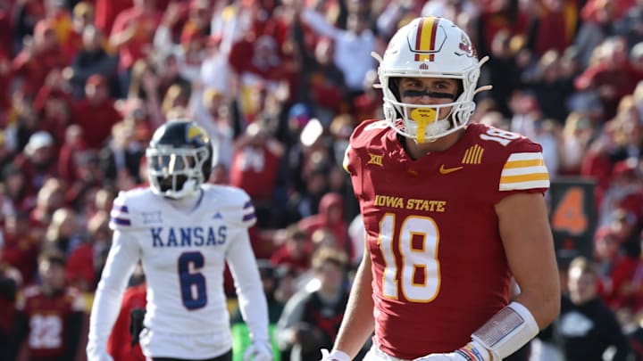 Iowa State Cyclones tight end Benjamin Brahmer (18)