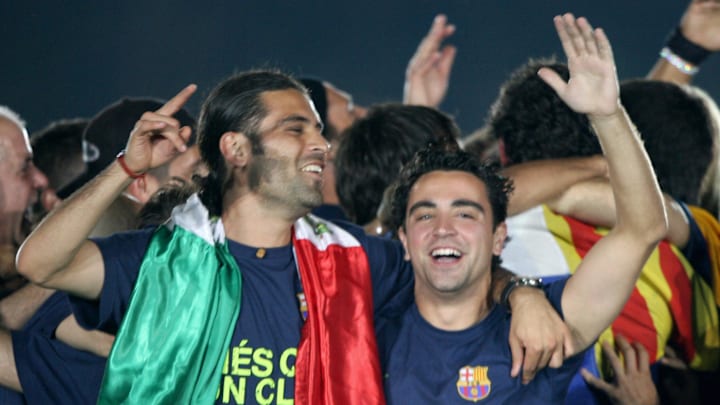 FC Barcelona's players Mexican Rafael Ma