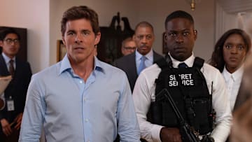 PARADISE - “The Day” - Sinatra and Xavier confront the past, returning to the harrowing day that brought them to Paradise. JAMES MARSDEN, STERLING K. BROWN, KRYS MARSHALL