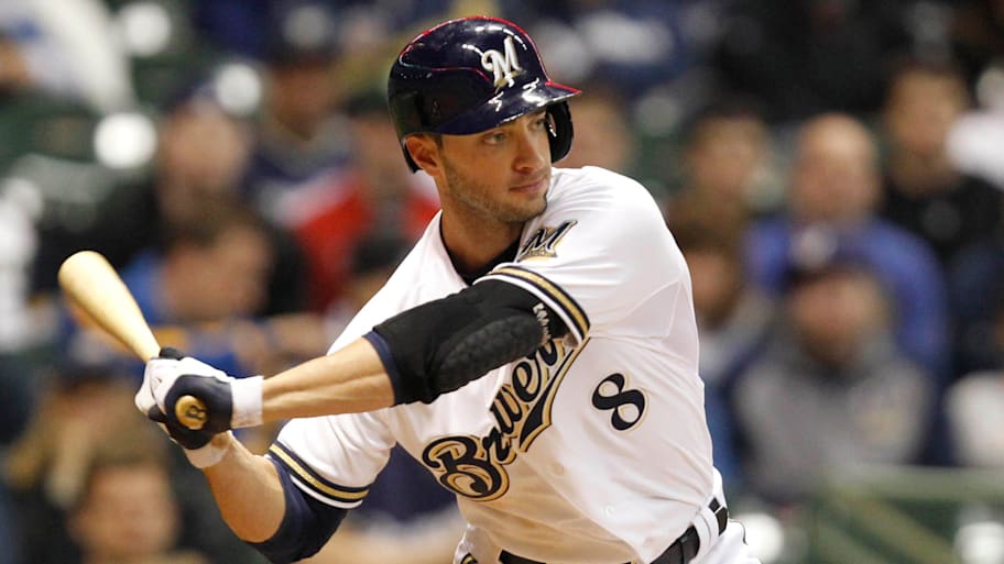 Brewers outfielder Ryan Braun at the plate 