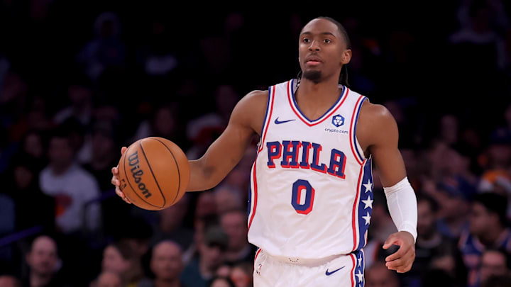 Philadelphia 76ers guard Tyrese Maxey is a great prop target on Friday.