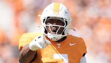 Tennessee linebacker Arion Carter (7) during a college football game between Tennessee and UAB at Neyland Stadium in Knoxville, Tenn., on Sept. 20, 2025.